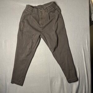 Young LA‎ 620 Cafe Trousers Men's 30R Tapered Leg Zip Fly Athleisure - Dark Gray
